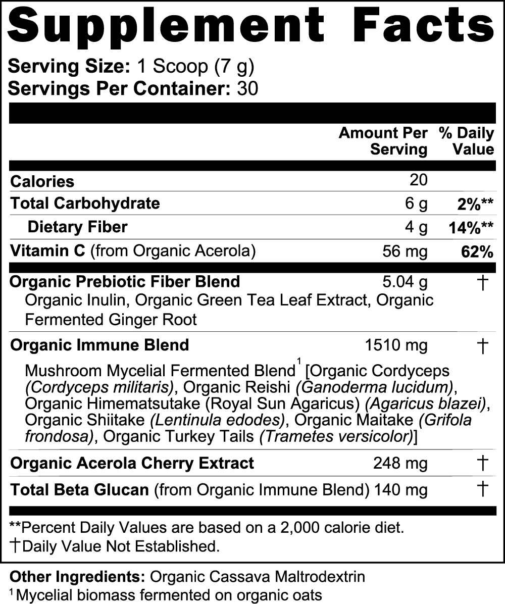 Organic Mushroom Holistic Blend +