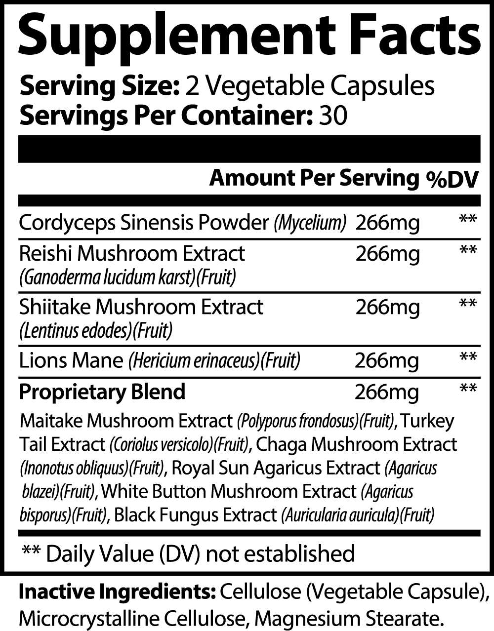 Mushroom 10x Holistic Blend