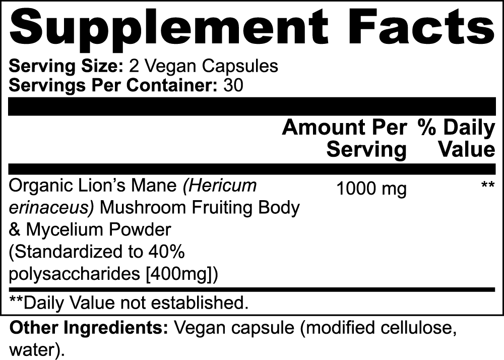 Lion's Mane Organic Mushroom